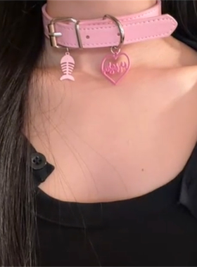 爱心鱼骨项圈欧美辣妹