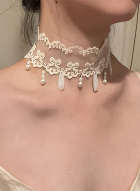 纯欲氛围感蕾丝颈链choker