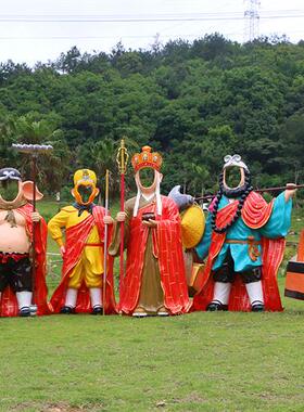 西游记大型手办玻璃钢雕塑孙悟空摆件人物景区模型师徒四人大摆件