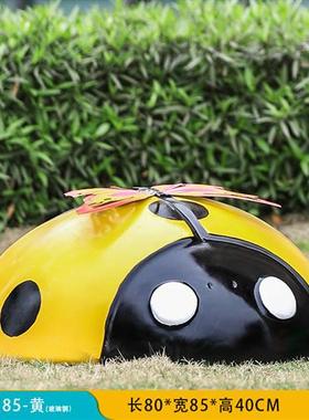 仿真昆虫七星瓢虫玻璃钢雕塑甲虫大摆件户外园林景观庭院草坪装饰