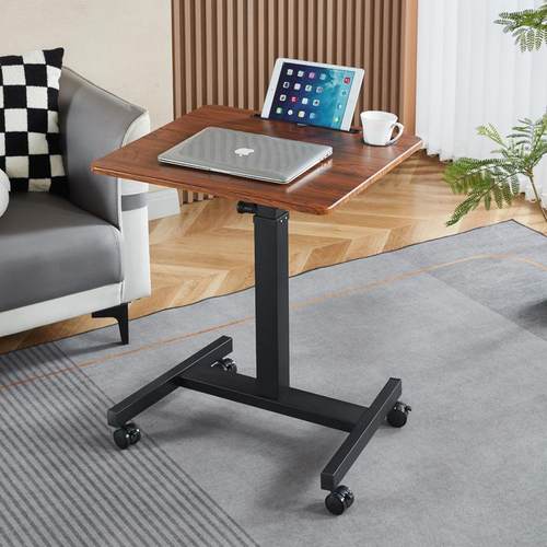电脑桌家用学习桌多功能折叠小书桌站立式工作台可移动办公升降桌 - 图1
