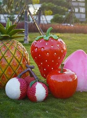 户外仿真蔬菜水果雕塑玻璃钢大白菜辣椒农庄玉米南瓜摆件装饰模型