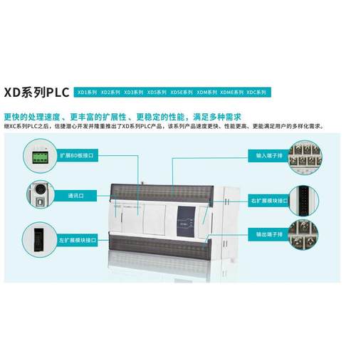 PLC信捷XINJE可编程控制器XD3-24T-E - 图2