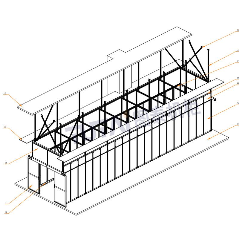 热通道封闭机房通道模块数据中心铝合金型材热通道 - 图2