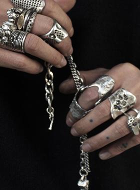 MOUNTMESU SilverThimble 银顶针戒指 工匠 银饰 暗黑 先锋