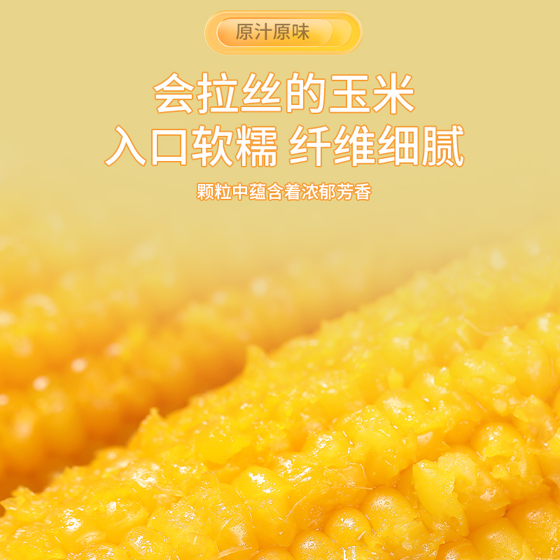 有机玉米新鲜东北黄糯玉米香甜软糯粘真空包装粗粮代餐苞米棒子