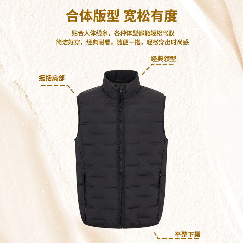 LONDA伦德马秋冬新款男士羽绒马甲商务休闲百搭保暖御寒背心外套,淘宝优惠券,粉丝福利购,淘宝优惠卷