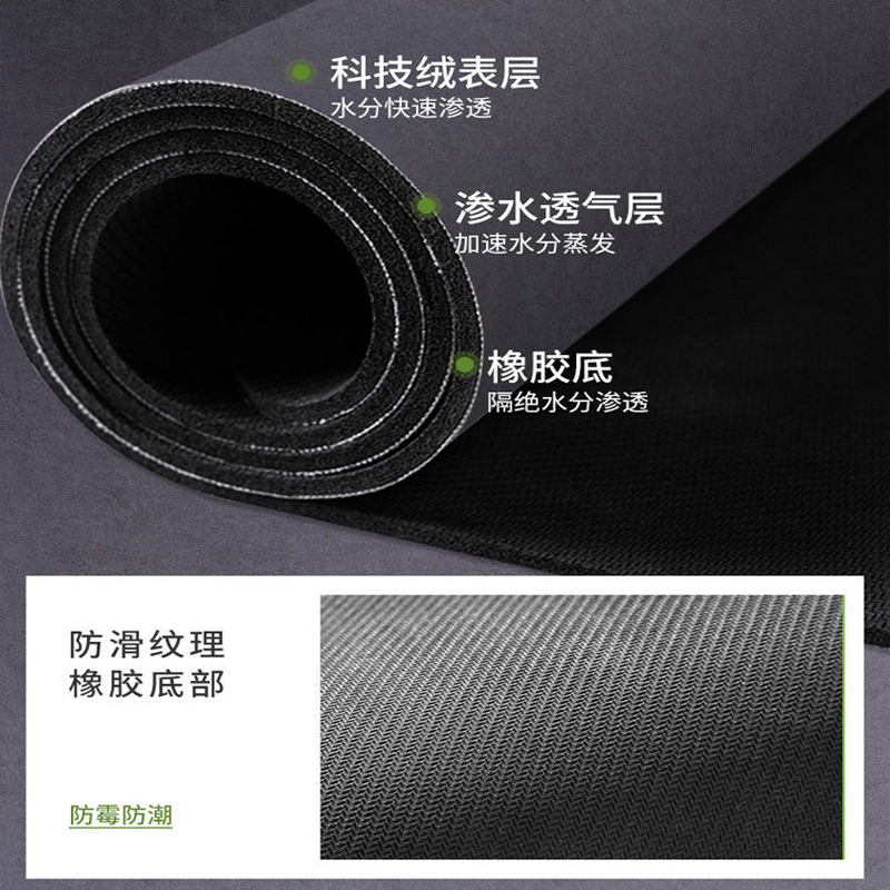 厨房台面沥水垫硅藻泥放碗筷盘杯多功能隔热垫可裁剪洗手台吸水垫 - 图3