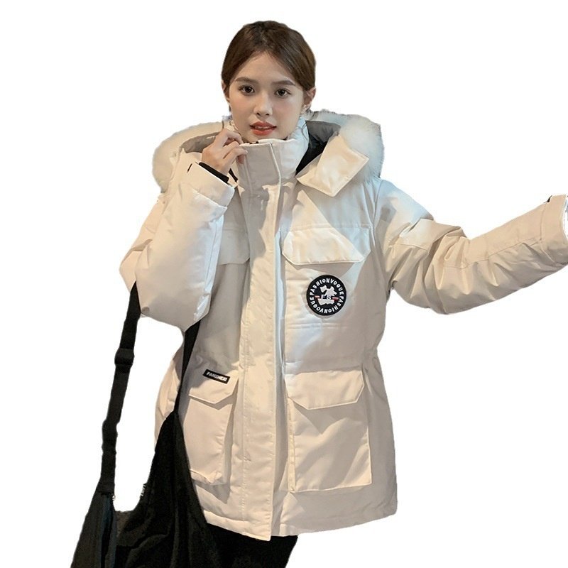 严选新款大毛领羽绒棉服韩版小个子加厚工装外套抽绳收腰显瘦面包,淘宝优惠券,粉丝福利购,淘宝优惠卷