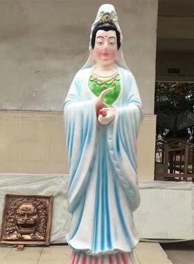 定制大型玻璃钢四面佛像观音菩萨弥勒佛雕像户外砂岩和尚罗汉雕塑
