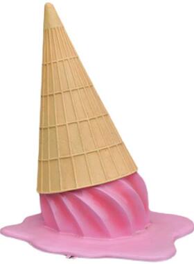 仿真甜甜圈雕塑玻璃钢雪糕冰淇淋模型摆件户外商场饮料店门口装饰