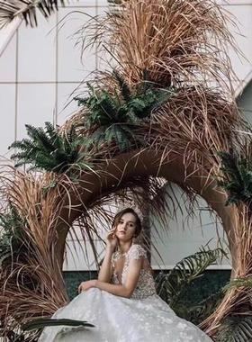 户外景区休闲网红打卡设计点装饰拍照摆件道具鸟巢藤编椅秋千巨型