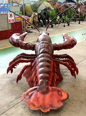 仿真动物动态模型龙虾爬爬虾模型海鲜馆馆饭店餐馆店招美陈装饰