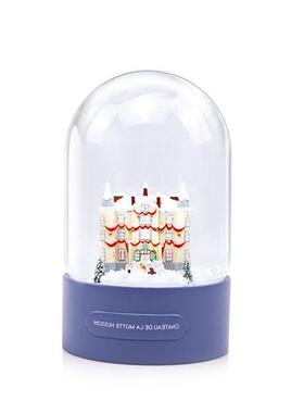 玻璃雪花球定制莫特侯森城堡酒店水晶球摆件纪念品玻璃雪花球