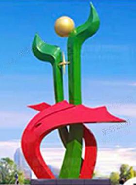 定制大型金属校园不锈钢雕塑雕像城市广场房地产园林创意景观摆件