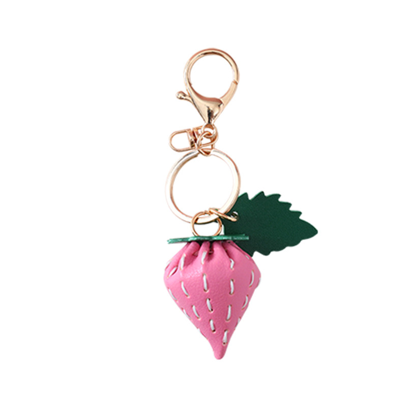 手工皮具diy材料包莓有烦恼PU皮革草莓钥匙扣皮挂件自制包包挂饰,淘宝优惠券,粉丝福利购,淘宝优惠卷