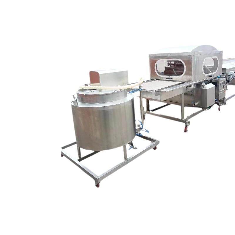 果仁威化饼干巧克力涂层机俄罗斯零食饼干裹涂机恒温加热,淘宝优惠券,粉丝福利购,淘宝优惠卷