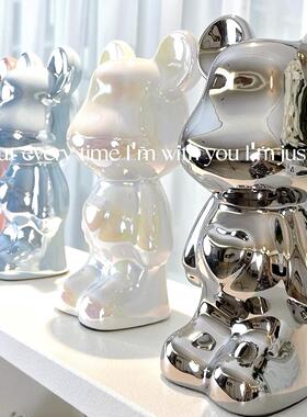 暴力熊陶瓷摆件电视柜酒柜存钱罐