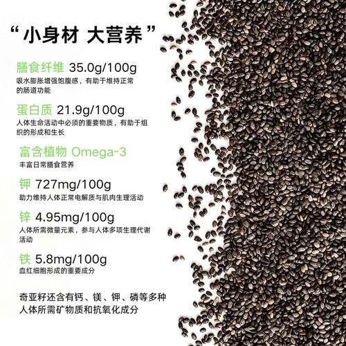九月的诗有机奇亚籽官方旗舰店正品墨西哥进口优质代餐即食饱腹 - 图3
