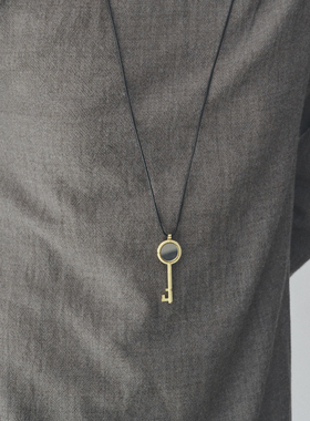 SOFT ROOM钥匙镜子长项链吊坠可打开毛衣链高级感轻奢女小众配饰