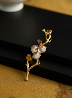 李师傅~手工制作芙蓉花优雅设计款胸花精致高端女配饰胸针