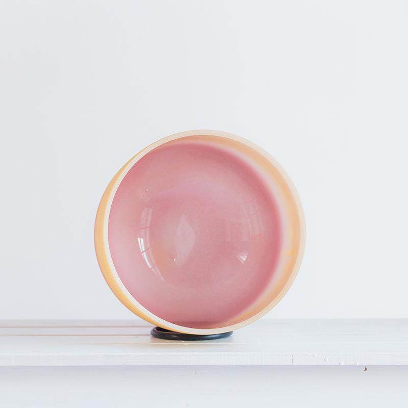 仿金色玫瑰粉水晶钵瑜伽钵佛音碗释放压力音疗风水摆件音乐碗,淘宝优惠券,粉丝福利购,淘宝优惠卷