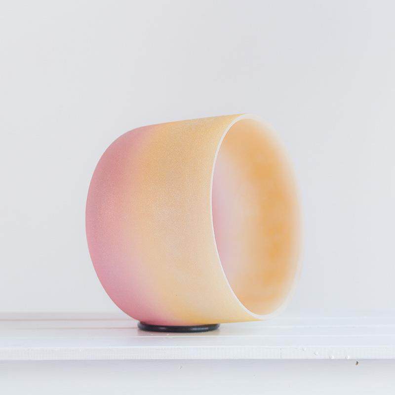 仿金色玫瑰粉水晶钵瑜伽钵佛音碗释放压力音疗风水摆件音乐碗,淘宝优惠券,粉丝福利购,淘宝优惠卷