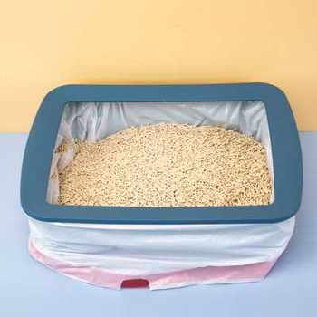 Lazy man no-shovel cat litter bag cat litter box ຖົງຂີ້ເຫຍື້ອພິເສດ cat toilet bag large thickened disposable cat supplies