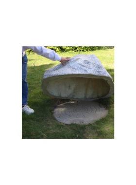 仿真石头造景摆件室外大型空心玻璃钢防水罩园林井盖装饰假山石