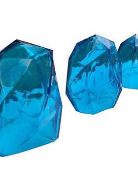 透明树脂大型景观石头摆件酒店别墅大堂庭院水池落地雕塑软装饰品