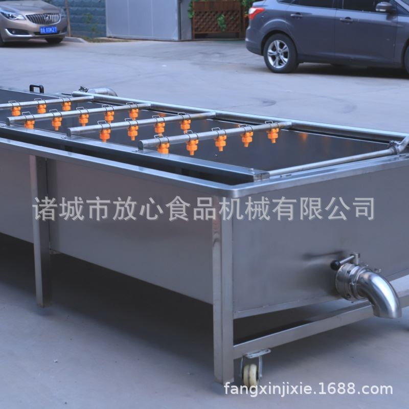 山菜清洗机 全自动蔬菜气泡喷淋清洗机 不锈钢蔬菜清洗机厂家定制 - 图2