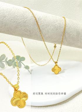 【爆款抢购 】2024在逃公主项链不掉色镀金女款仿真五金沙金假黄