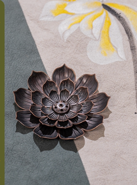 【艾香托盘】南心合一泰哥推荐创意线香莲花形状点香托盘