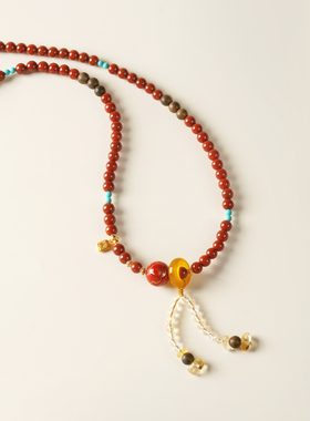 万蔓大漆水晶情侣手串送女友