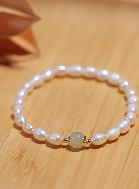 暖言天然淡水珍珠手串