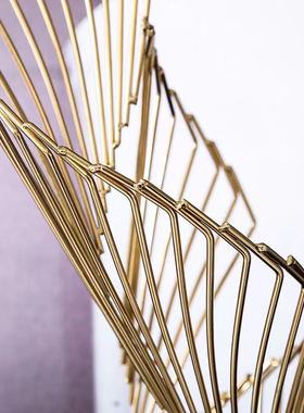 现代简约电视柜客厅办公室桌面摆件美式玄关铁艺创意装饰艺术