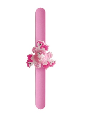 小马宝莉啪啪圈发光玩具儿童手环旋转陀螺闪光男女童卡通手表