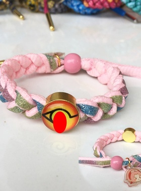 动漫新款佐助鸣人卡卡西晓组织写轮眼手绳 火影编织手链