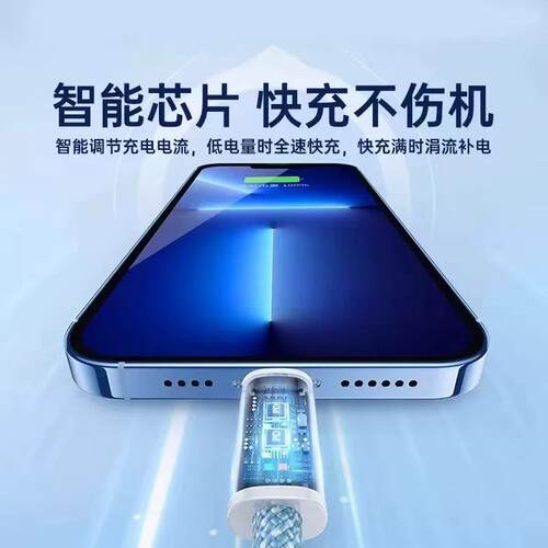 适用苹果iPhone14数据线1312/PD20W快充11promax手机充电器适用6s快速7加长8plus闪快充iPad平板XR冲电线XS - 图2