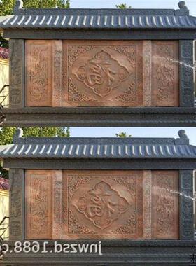 院子石雕屏风墙多少钱公司大门石材形象墙哪里做工厂标志石墙图