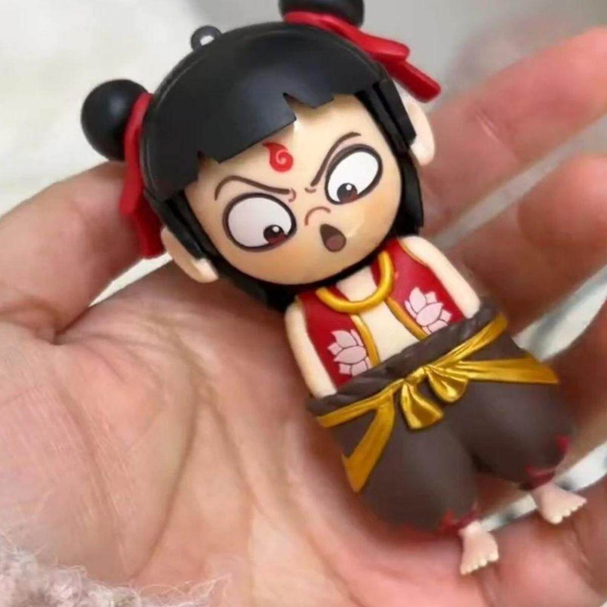 哪咤之魔童闹海变脸玩具哪吒表情包变脸按压变脸挂件摆件趣味创意