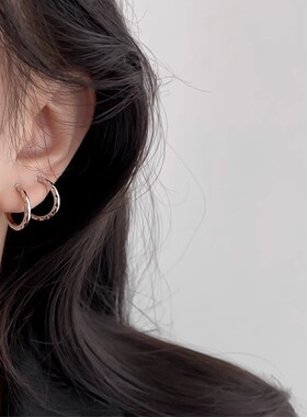 无痛硅胶耳圈耳夹女百搭ins风