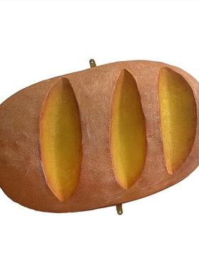 仿真面包模型玻璃钢雕塑定制烘焙店创意招牌门头立体发光壁挂摆件