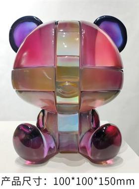 网红卡通卡通熊创意存钱罐现代家居客厅电视柜装饰品大号落地摆件