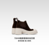 Thirty More Retro Thick Heel Chelsea Chimney Boots Women's Autumn New British Style Contrast Color Versatile Short Boots