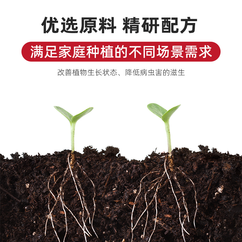 花土种花专用的营养土养花盆栽花通用绿箩植物土壤种植土泥土家用 - 图0