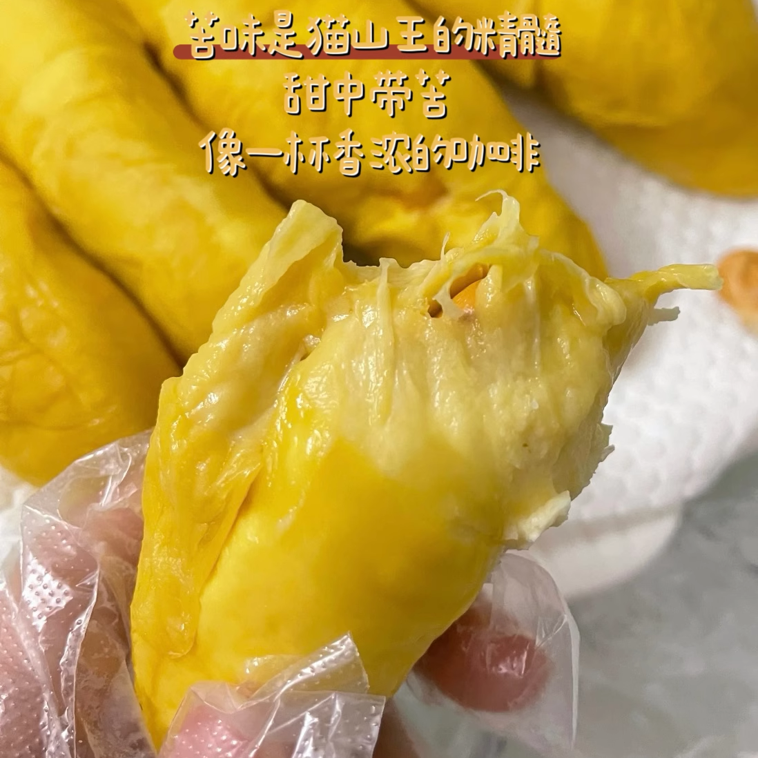 Malay imported Musang King frozen durian meat SF free shipping