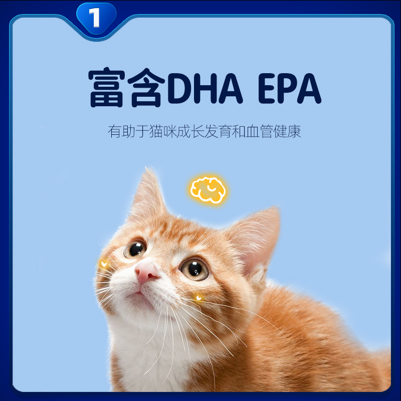 派迪诺猫咪专用狗狗鱼油片宠物猫用防掉毛卵磷脂犬用美毛营养补充 - 图1