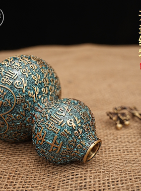 福星高照百福葫芦摆件黄铜工艺品彩铜装饰家居客厅玄关摆放送礼