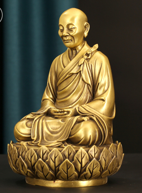 铜臻祥纯铜佛像中式佛堂人物摆件